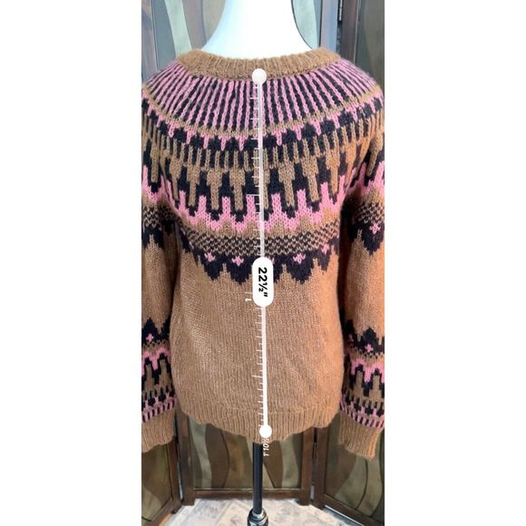 NWT Knox Rose fair Isle crewneck sweater. Size XS. - Picture 3 of 7